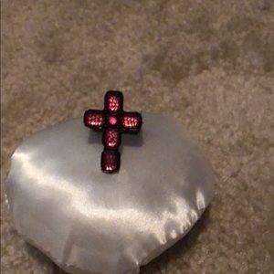 Pink cross ring